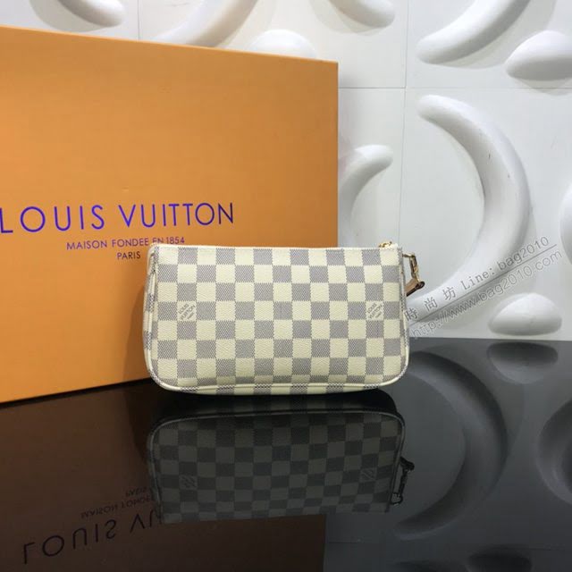 LV包包 M41207 lv麻將包 LV棋盤格單肩斜跨女包  ydh3616